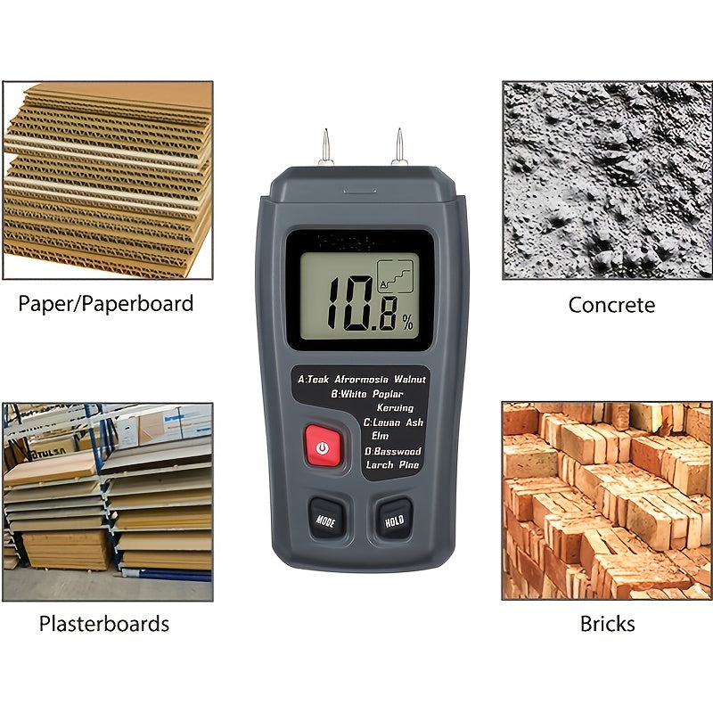 Wood Moisture Meter Handheld Digital LCD Tester