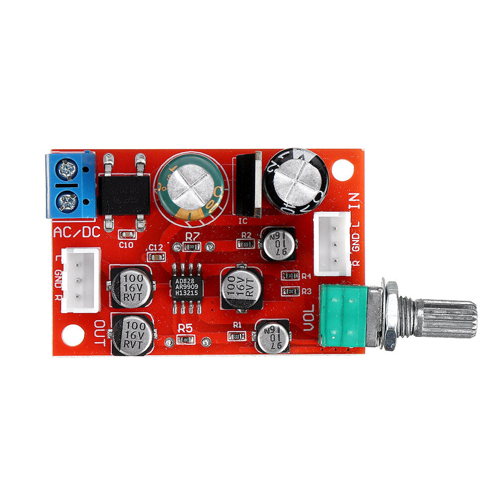 Operational Amplifier Preamplifier Board Single Power Supply with Volume Potentiometer