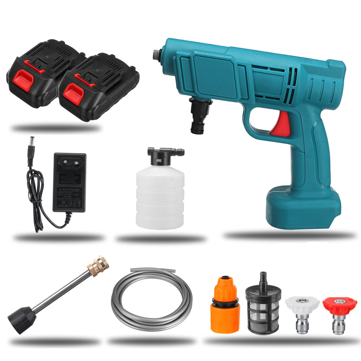 88VF Cordless High Pressure Washer Car Washing Spray Guns Water Cleaner For Makita