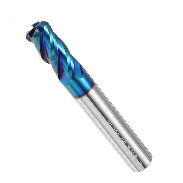 4 Flutes Ball Nose Milling Cutter Tungsten Carbide NACO Coated 2R0.2-8R2.0 HRC65 End Mill End Mill