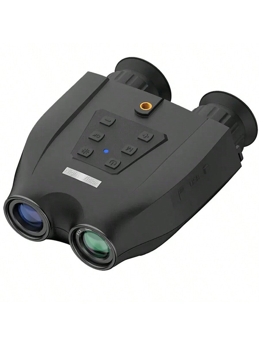 Optical Infrared Night Vision Binoculars with Dual-Screen, 6X Optical & 8X Digital Zoom, Ideal for Day/Night Use