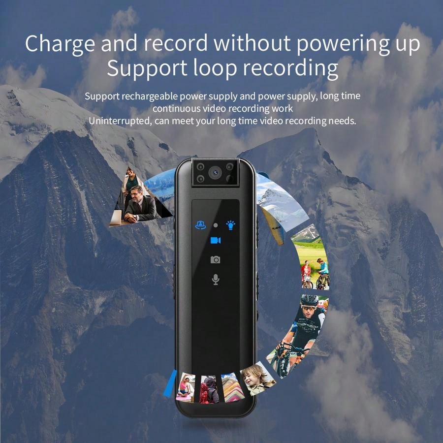 64GB Infrared Camera, 1" Screen, 1080P Video, Rechargeable Battery, ABS Material, Batteries Included