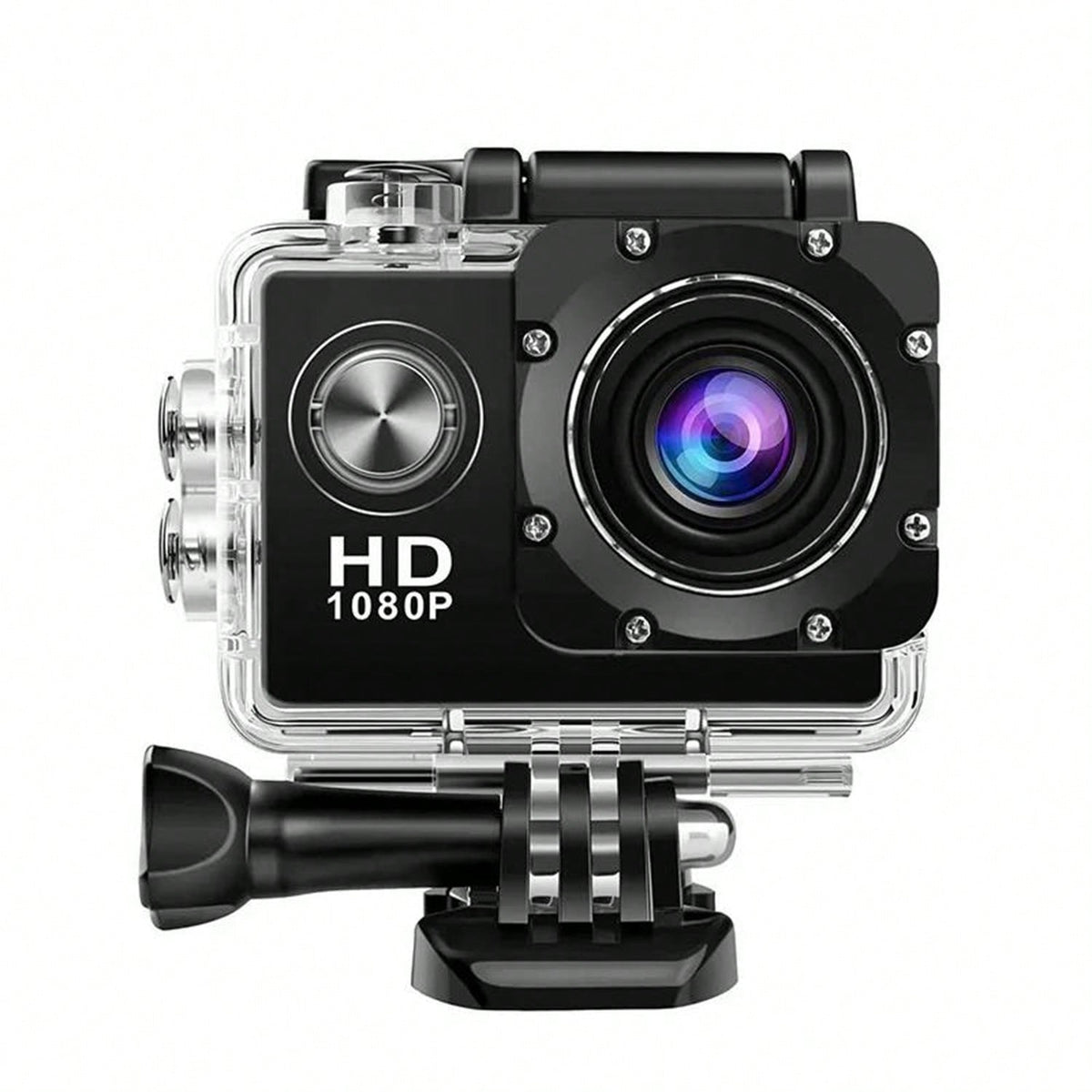 2MP 1080P USB Sports Action Camera, Waterproof, 90° Angle, 60FPS, ≤2" Display, PC Material, USB Power Supply