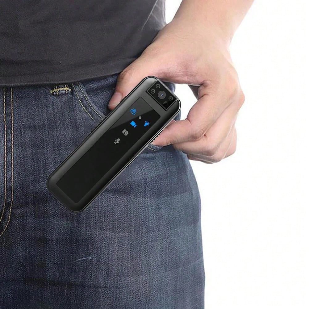 2MP 1080P Waterproof Action Camera - Black, USB Rechargeable, ABS Material, No Stabilization