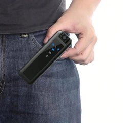 2MP 1080P Waterproof Action Camera - Black, USB Rechargeable, ABS Material, No Stabilization