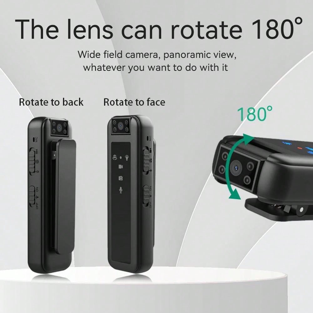 2MP 1080P Waterproof Action Camera - Black, USB Rechargeable, ABS Material, No Stabilization