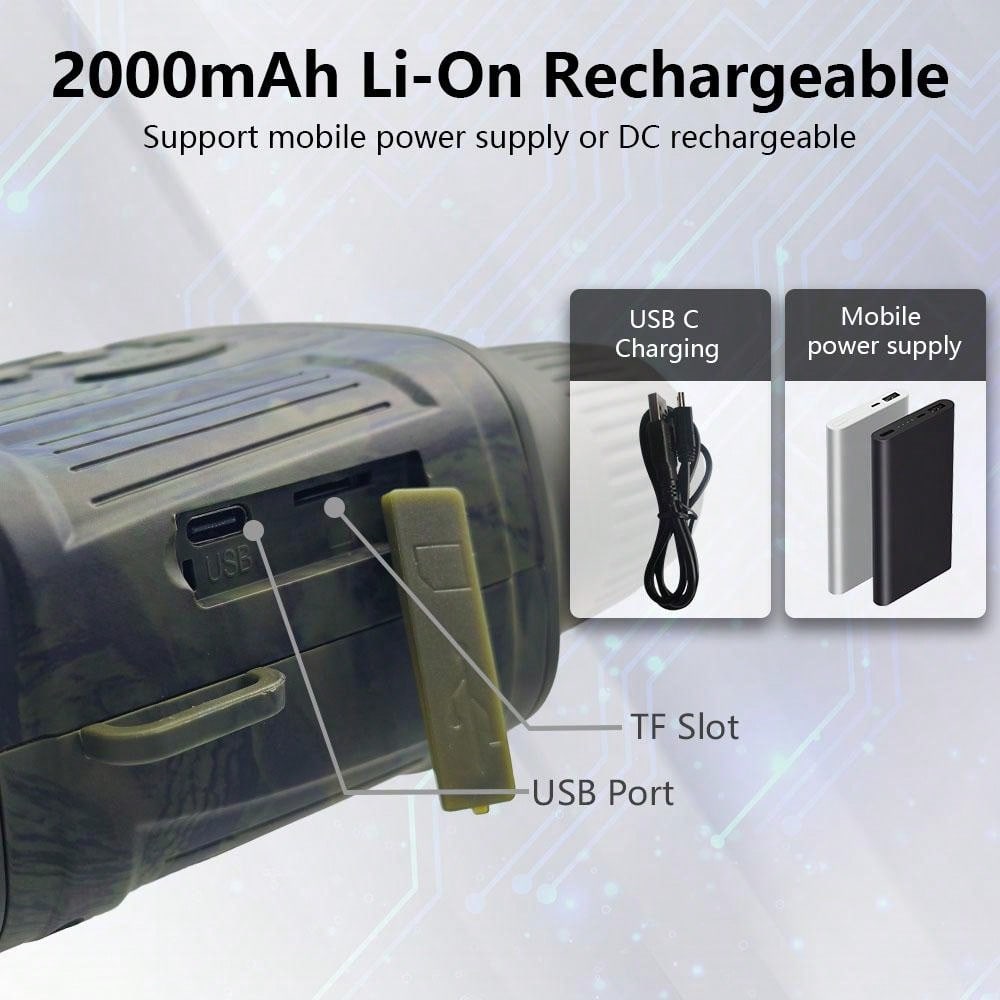 Adjustable Dual Camera 2.7K Video Recorder, 8MP, 10X Digital Zoom, Rechargeable Battery, 3" TFT LCD, Micro SD Support