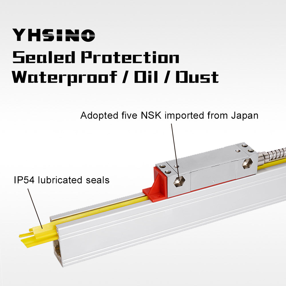 Optical Linear Scale Set High Precision 3 Axis Durable Imported Parts Suitable for Different Measurement with Optional Length Professional Digital Display+ Scale