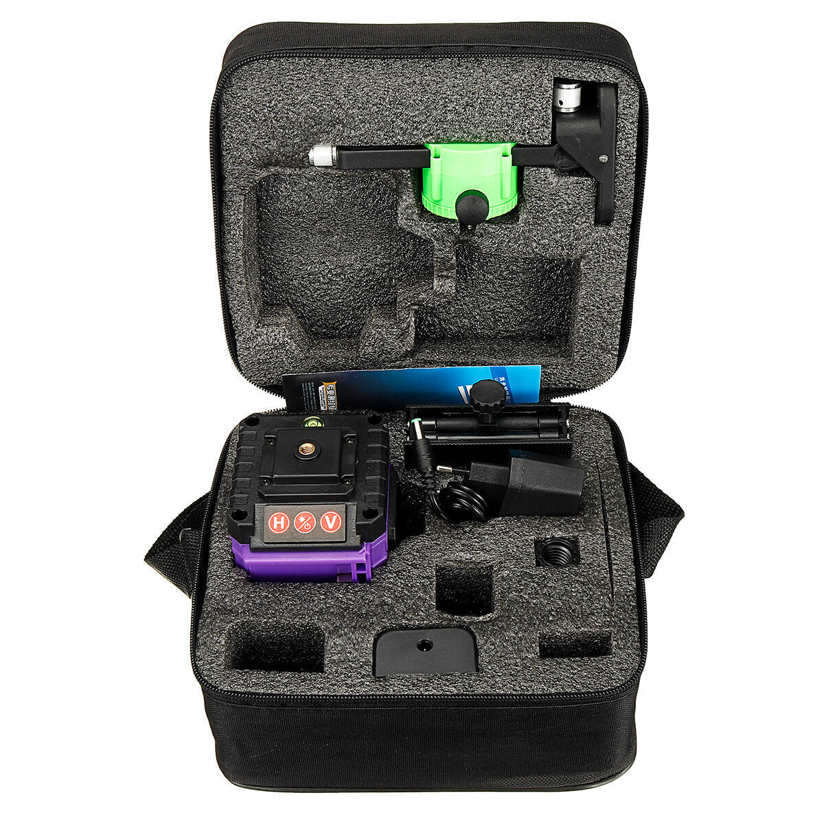 8/12/16 Lines 4D 360 Horizontal Vertical Cross Green Light Laser Level Self-Leveling Measure Super Powerful Laser Beam