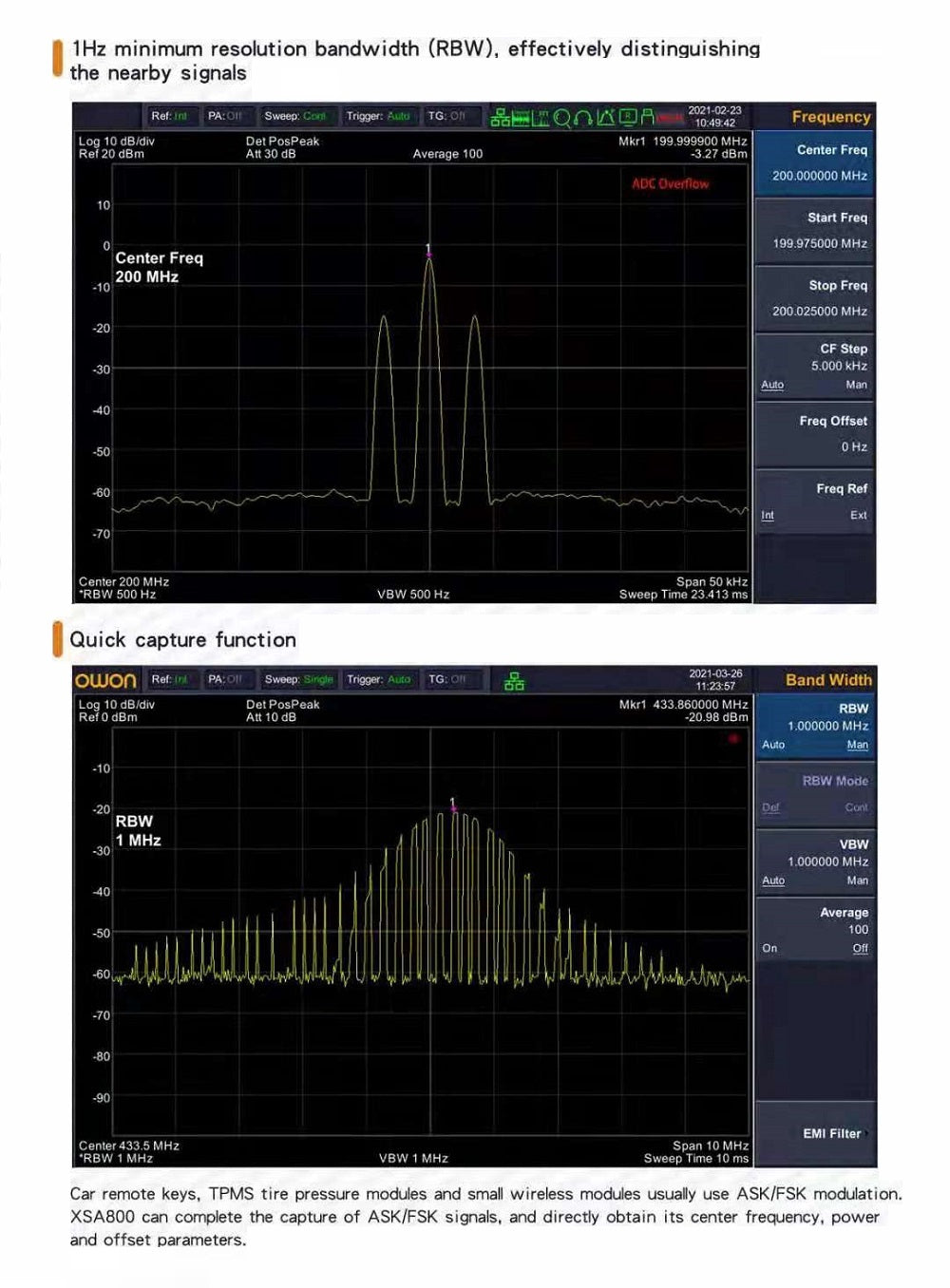1.5GHz 9Inch TFT LCD Display Spectrum Analyzer + Tracking Generator Support USB LANHDMI Communication Interface