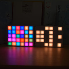 DIY Multi-function LED Cool Music Spectrum RGB Color Palette Clock Kit
