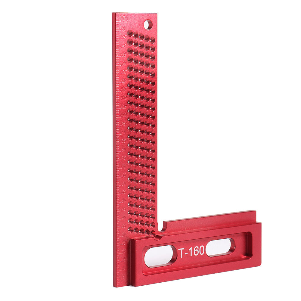 L Type 160/200mm Aluminum Alloy Woodworking Square & Measuring Ruler for Carpenters