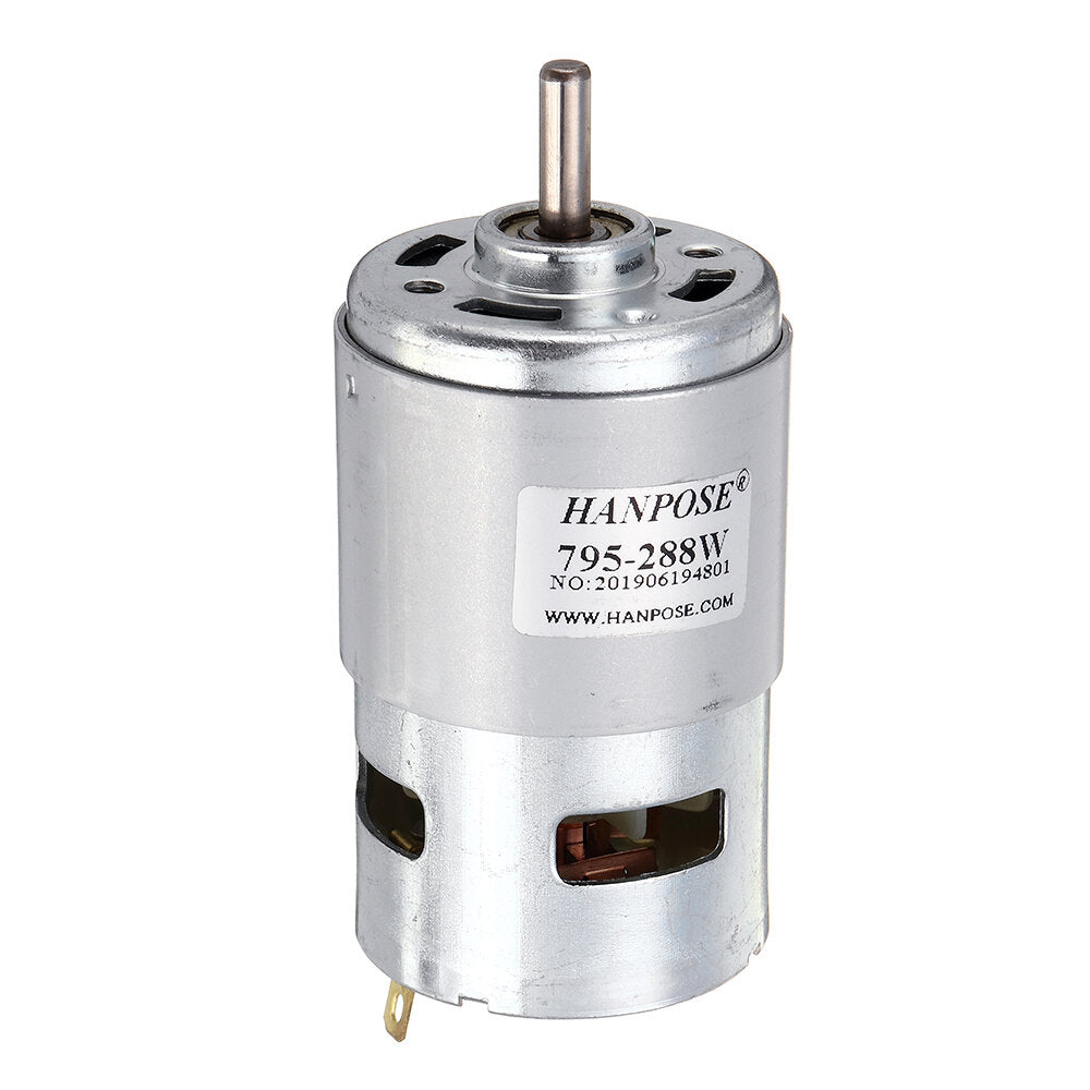 795 Motor DC 12V 24V 180/288W DC Motor Large Torque High Power DC Motor Double Ball Bearing Spindle Motor