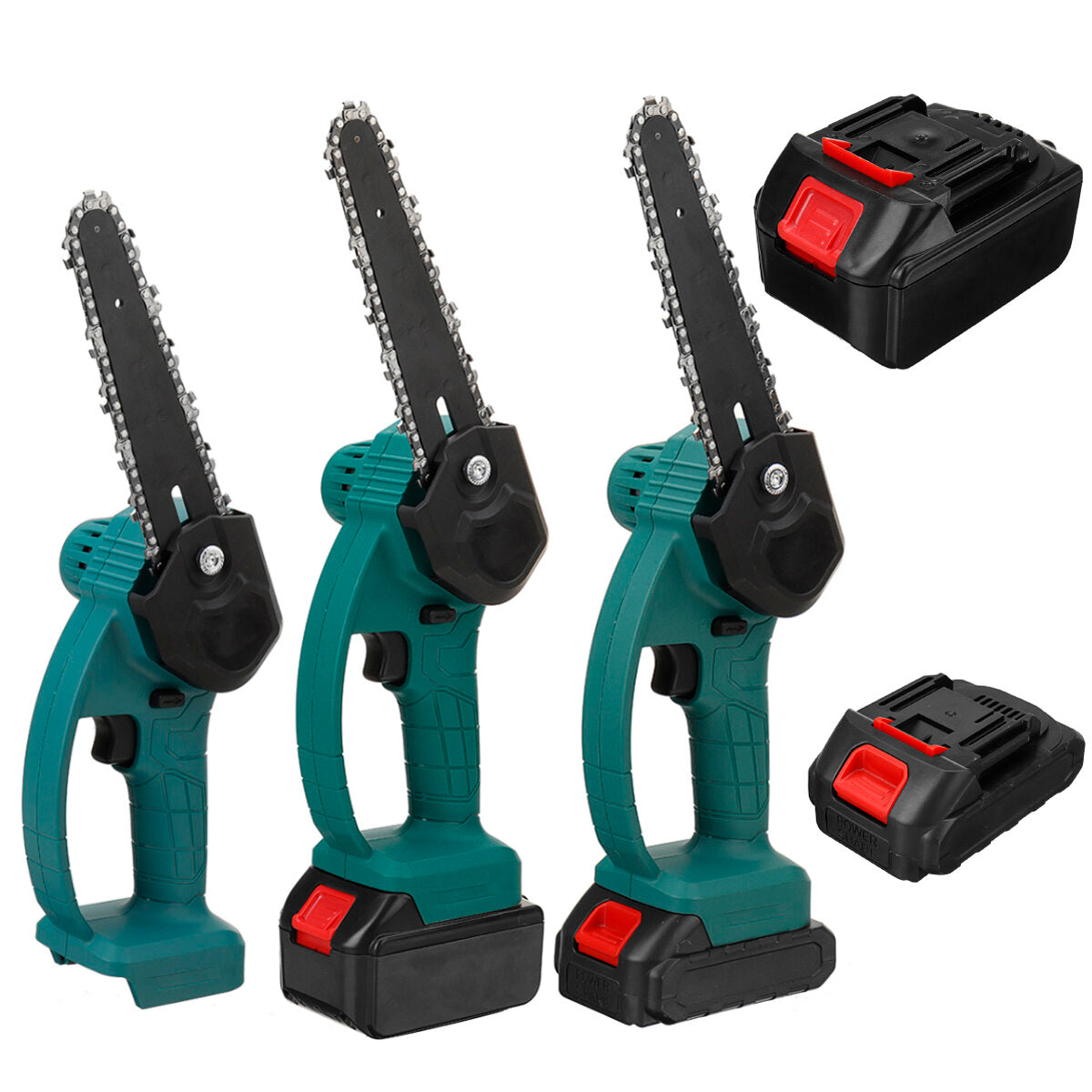 6 Inch Cordless Electric Chain Saws One-Hand ChainSaw Woodworking Tool 98VF/68VF