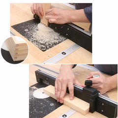 Miter Gauge Fence for Woodworking - Durable Aluminum, 17.7" Length, Precision Cuts, Ideal for Engraving Machines