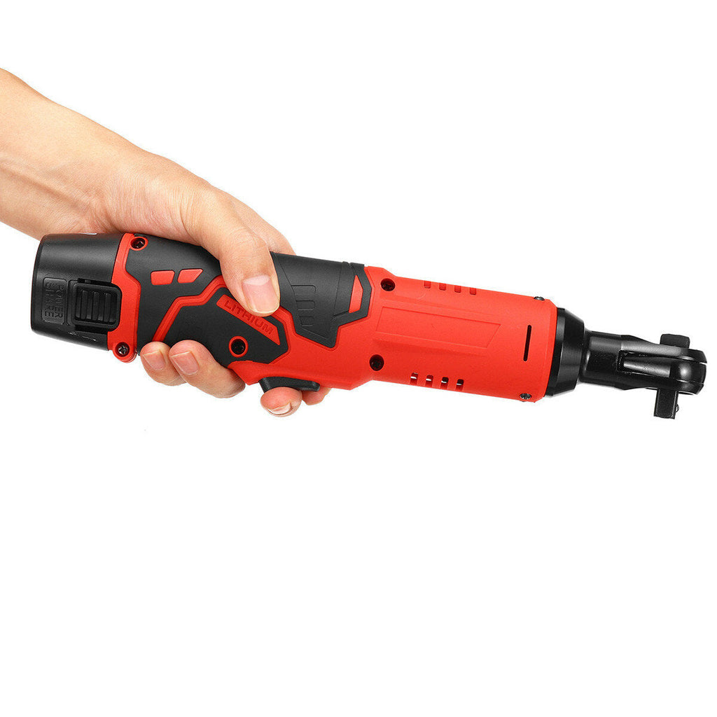 12V 4000mAh 3/8" 65N.m Battery Ratchet Handheld Electric Wrench Set with 1/ 2 Batteries