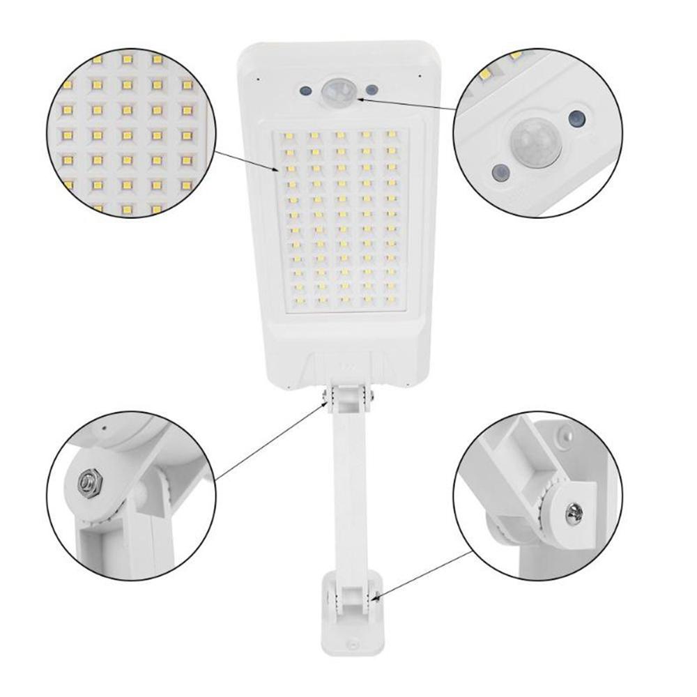 60 LED Remote Control  Solar PIR Motion Sensor Street Light Waterproof Outdoor Garden Wall Lamp 3 Lighting Modes