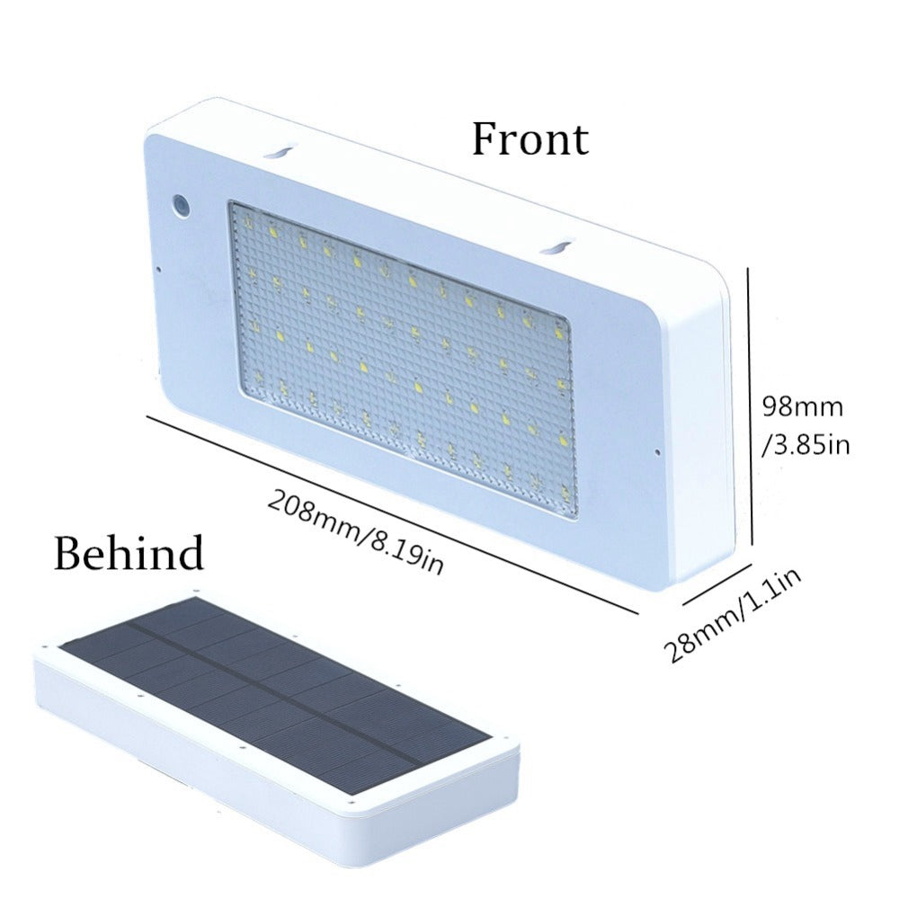 Solar Powered 48 LED Motion Sensor Waterproof Wall Light Outdoor Garden with 4 Modes