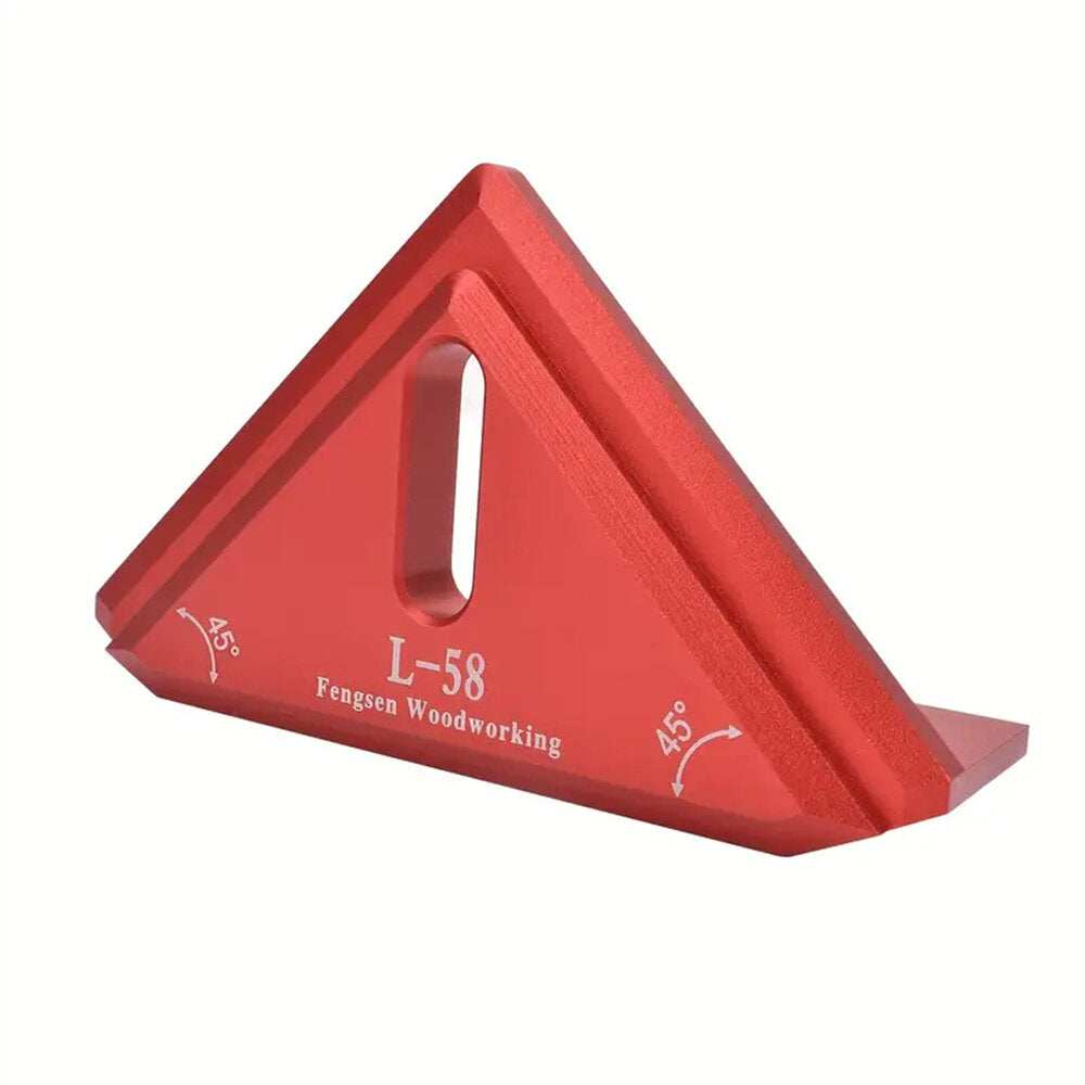45 Degree Miter Square Edge Ruler - Precision Aluminum Alloy Tool for Accurate Woodworking, Cutting & Measuring