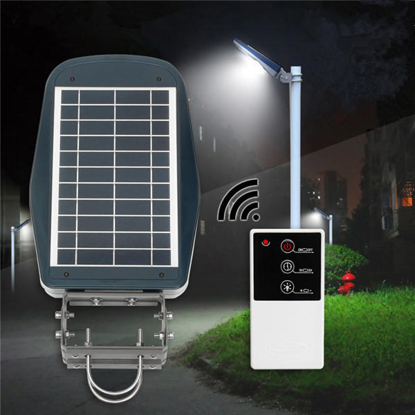 Solar Powered  PIR Motion Sensor 30LED Street Light Waterproof Outdoor Wall Lamp with Remote