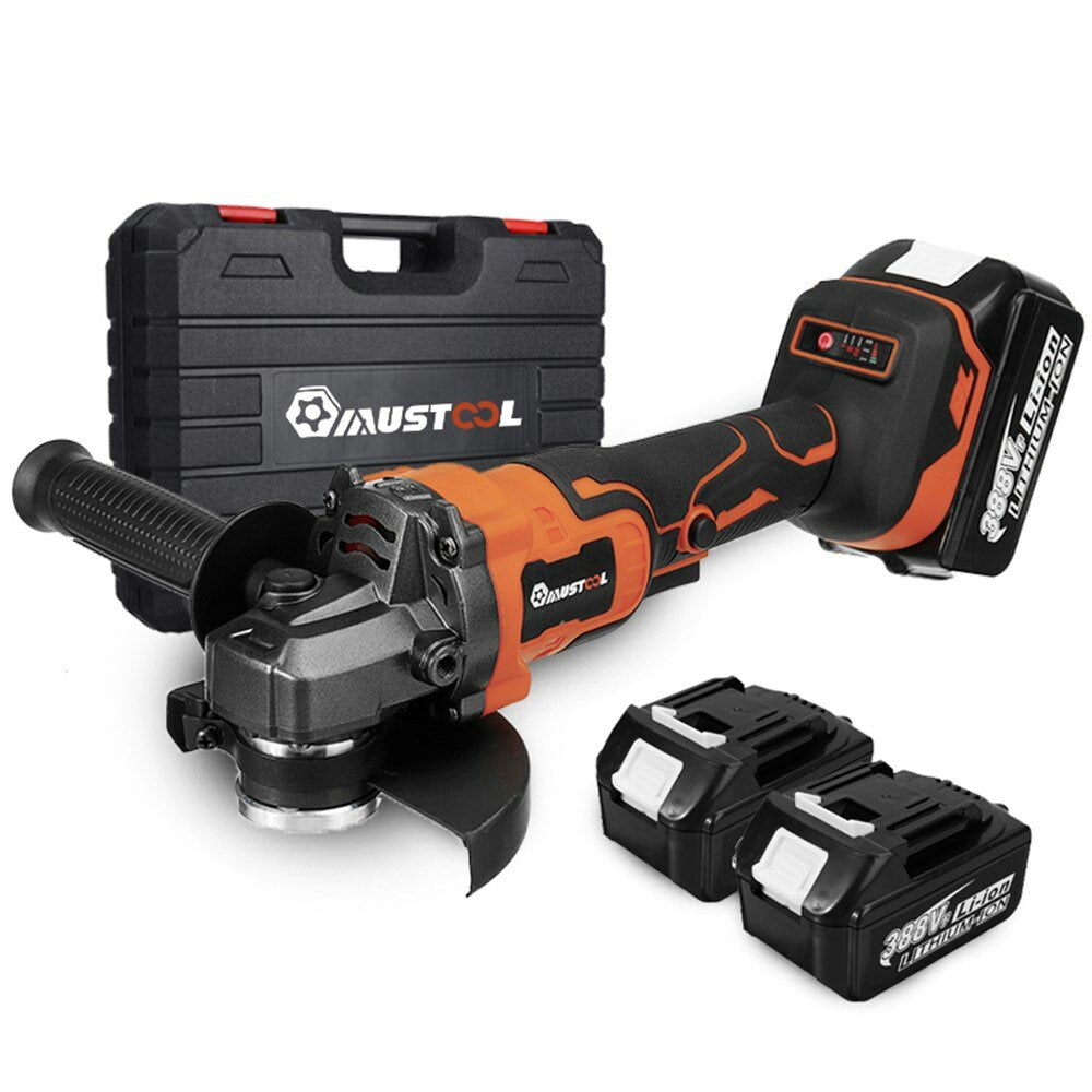 1600W 388VF 125mm Rubber + ABS + Steel Rechargeable Lithium Battery Technology Brushless Angle Grinder