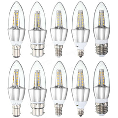 E27 E14 E12 B22 B15 4W 25 SMD 2835 LED Warm White White Candle Light Lamp Bulb AC85-265V