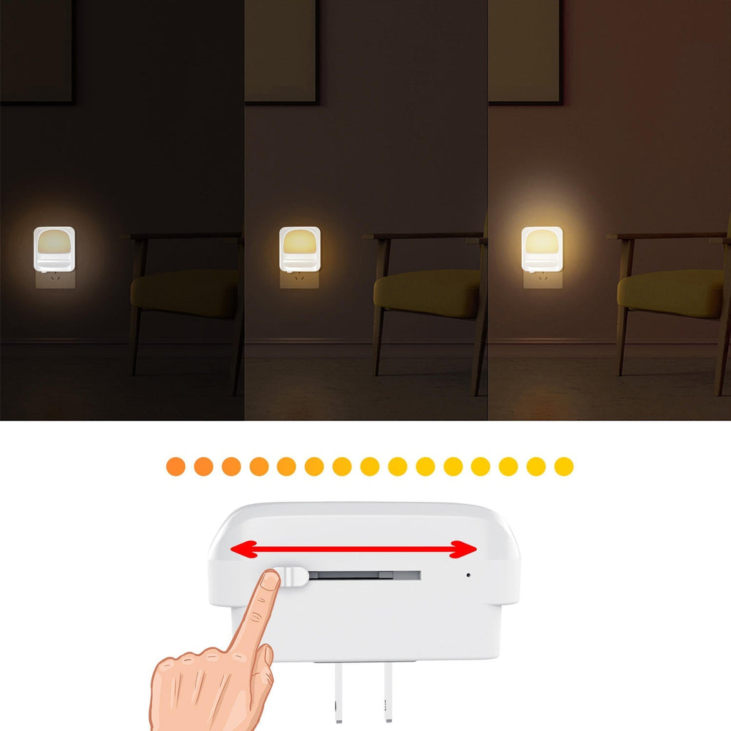 1636 LED Night Light Intelligent Control Plug-In Night Light Home Decor Lamp