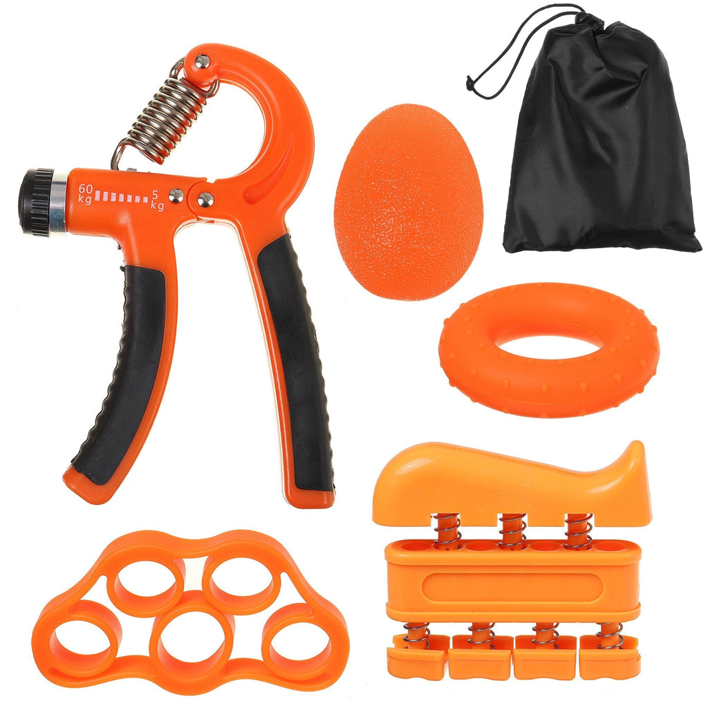 Hand Gripper Kit 11-132 Lbs Adjustable Resistance Grip Exerciser Finger Strength Trainer Home Fiteness Exercise Tools