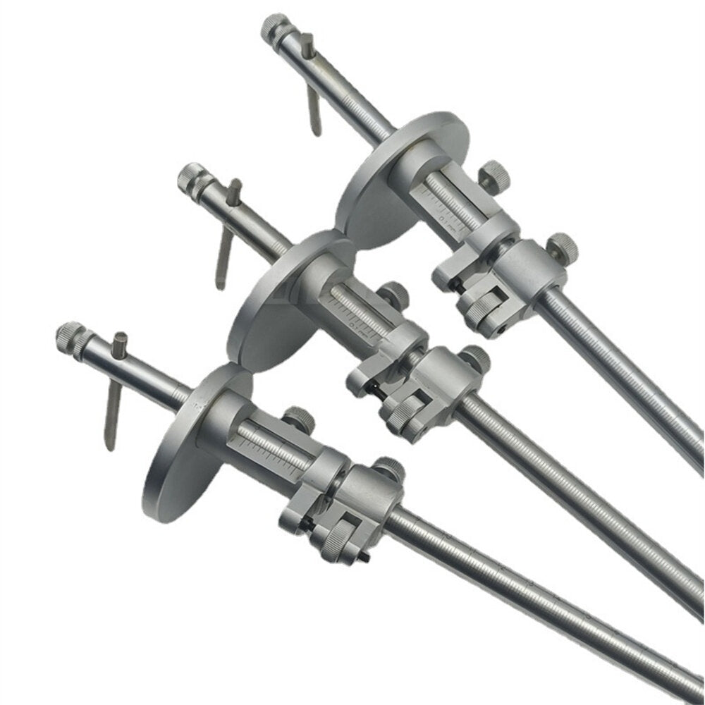 Stainless Steel Woodworking Marking Ruler with Large Head, 0-200mm to 0-500mm Sizes for Precise Marking