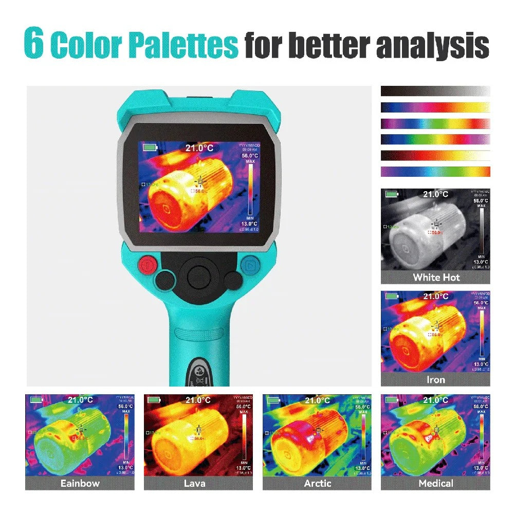 GreenZech Industrial 256-A | 256x192 HD Thermal Imaging Camera | Professional 3.5" Handheld Infrared Diagnostic Station