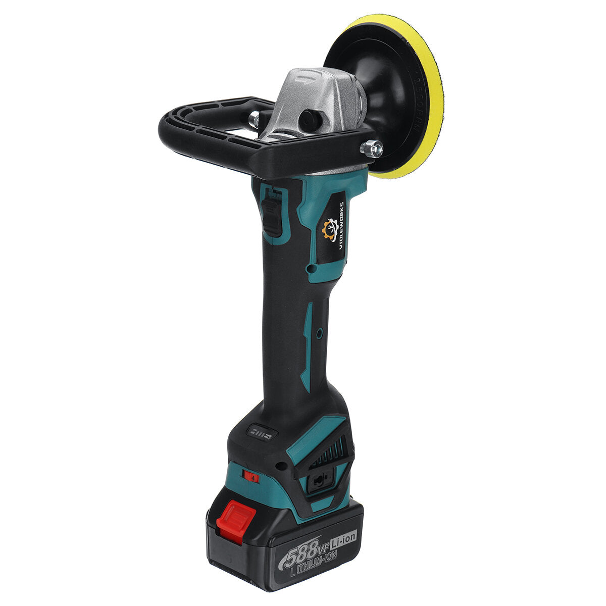 588VF 6 Speed 2 In 1 Cordless Angle Grinder Car Polisher Brushless Electric Angle Grinder Grinding Machine Fit Makiita