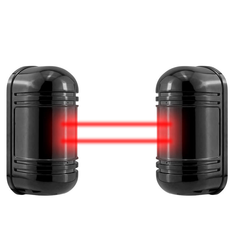 Wired Active Infrared Alarm Intrusion Dual Beam Sensor 100M Outdoor Perimeter Barrier Fence