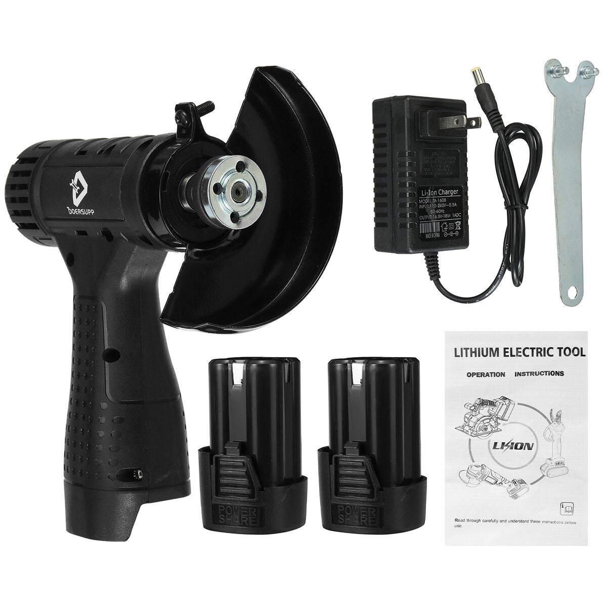 16.8V 550W Mini Electric Angle Grinder Polishing Machine 19500RPM Powerful Polishing Tool