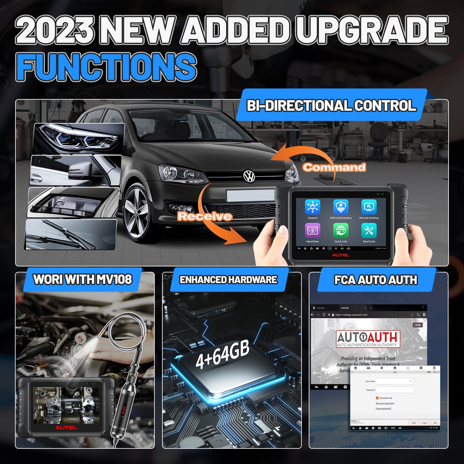 Full System Diagnostic Tool with 36+ Special Functions Read/ Erase Fault Codes Upgrade Version of MX808