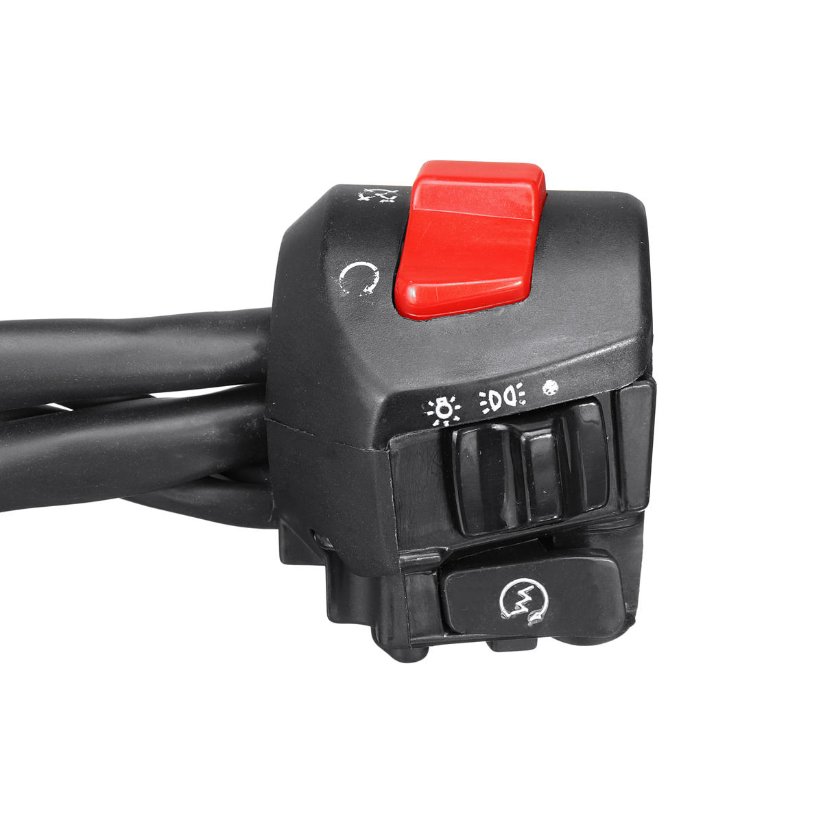 12V Motorcycle 7/8" Handlebar Horn Turn Signal Headlight Electrical Start Switch Double Throttle