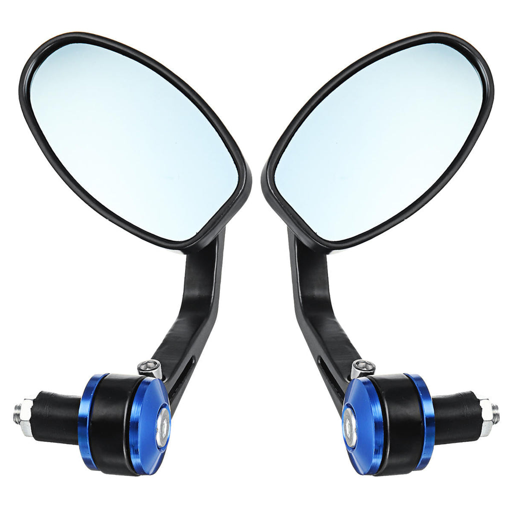 Pair Left Right Universal Handlebar Rearview Side Mirrors Motorcycle Scooter