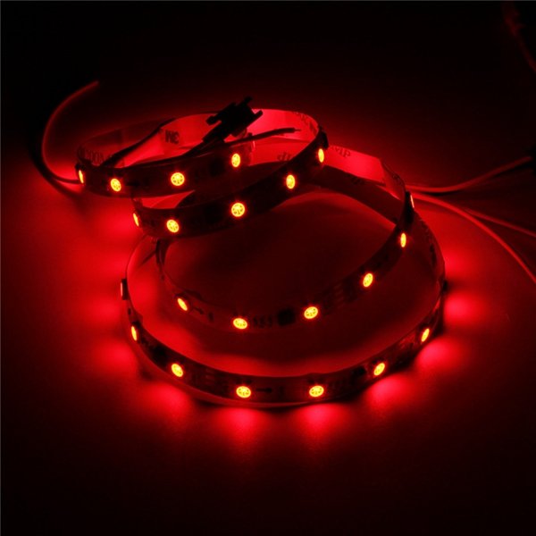 1M 9.6W DC 12V WS2811 48 SMD 5050 LED RGB Changeable Flexible Strip Light Individually addressable
