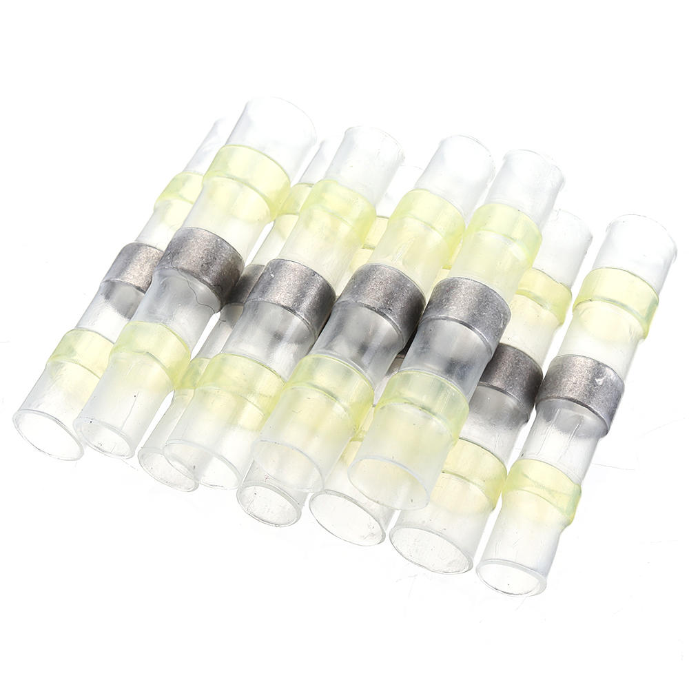 250PCS Solder Seal Wire Connectors Waterproof Heat Shrink Butt Connectors Solder Ring