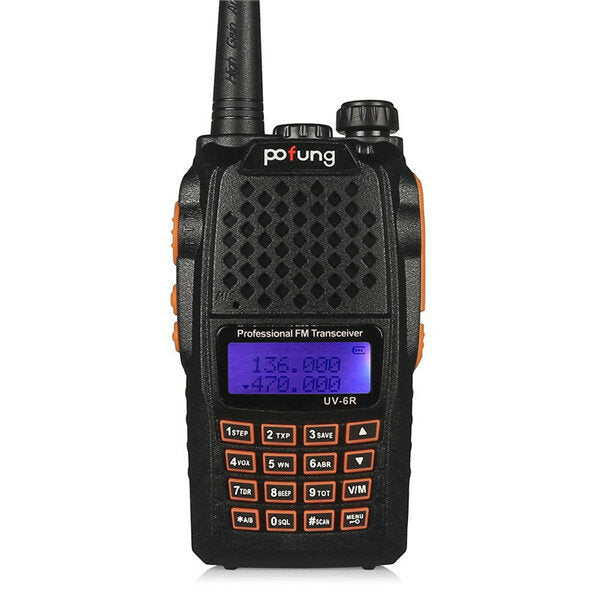 Portable Walkie Talkie Two Way Radio 128CH UHF VHF Dual Band Handled Transceiver