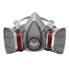 Double Gas Mask Protection Filter Chemical Half Face Respirator Mask