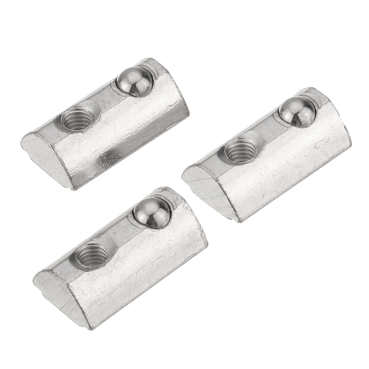 50pcs 20 Series Elastic Nut Round Roll T Slot Spring Nut for 20 Series Aluminum Profile