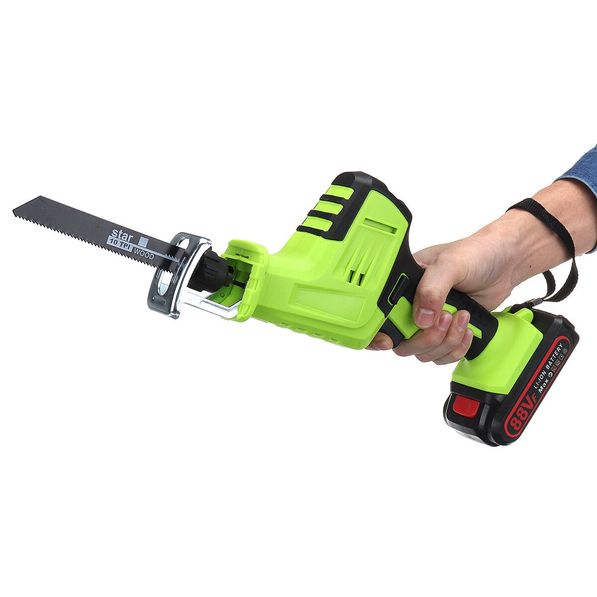 21V Electric Reciprocating Saw Wood Metal Plastic Sawing Tool 4pcs Reciprocating Blade
