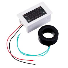 AC220V/500V 10-500A Three-phase Digital Display Voltmeter Ammeter LED Dual Display Meter