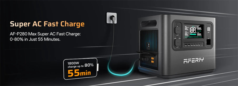2800W 2048Wh LiFePO4 Portable Power Station, Optional Expansion Battery, 1200W Solar Input, App Control & UPS Backup