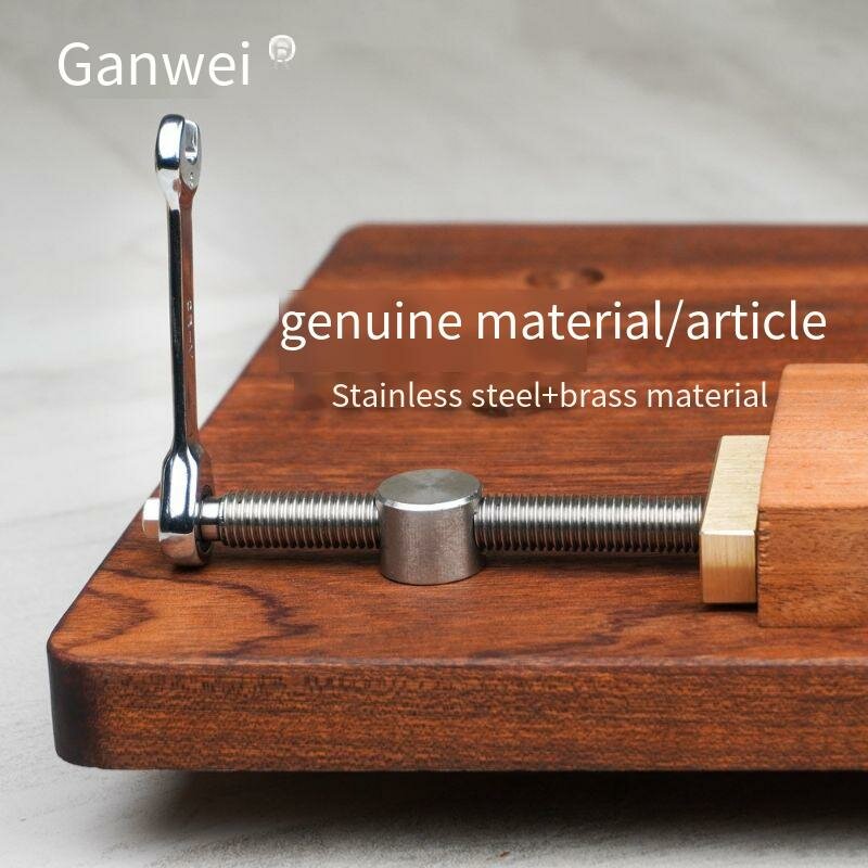 Woodworking Table Vice Clamp - Durable Brass & Stainless Steel, 19mm/20mm, Ratchet Mechanism, 1/2 PCS Options