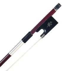 4/4 Violin Bow Brazilwood Bow Octagonal Stick Sheepskin Grip White Horsehair Ebony Frog
