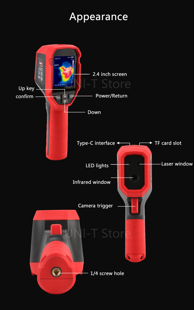 GreenZech Industrial 120 Compact | 120x90 Thermal Imaging Camera | Handheld Infrared Imager for Industrial & PCB Testing