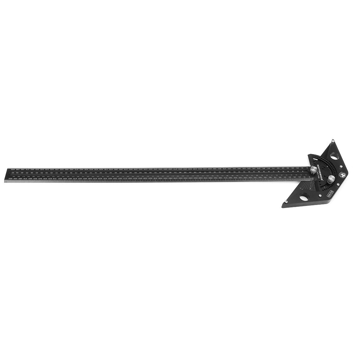 600mm Aluminum Alloy Woodworking Scriber Gauge T Square with Adjustable Angle and Accurate Scale
