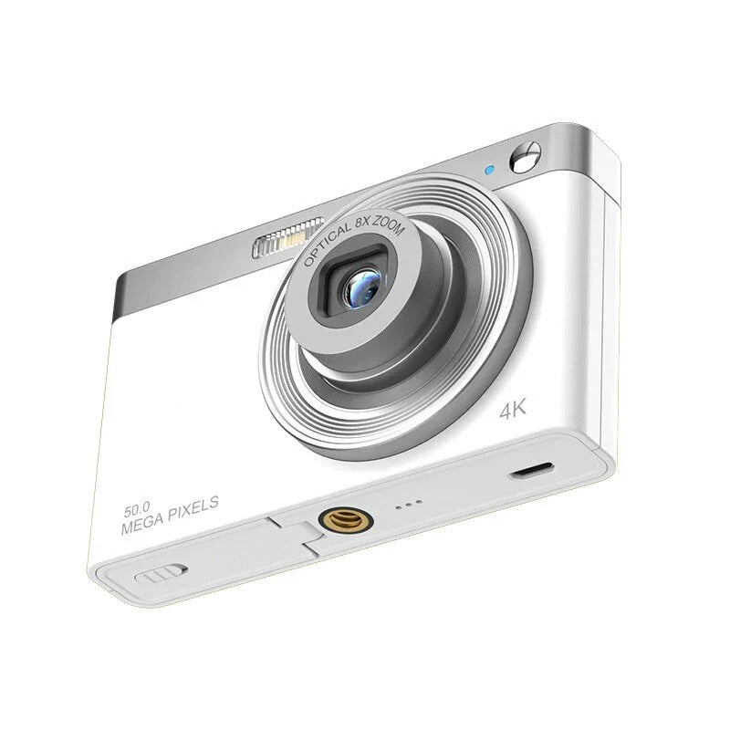 4K 50MP Digital Camera Video Camcorder 2.88" IPS Screen AF 8X Zoom 750mAh Portable Mirrorless Camera