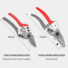Pruning Shears Bonsai Graft Garden Shears Stainless Steel Pruning Scissors Cut 30mm Thick Branches and PVC Pipes